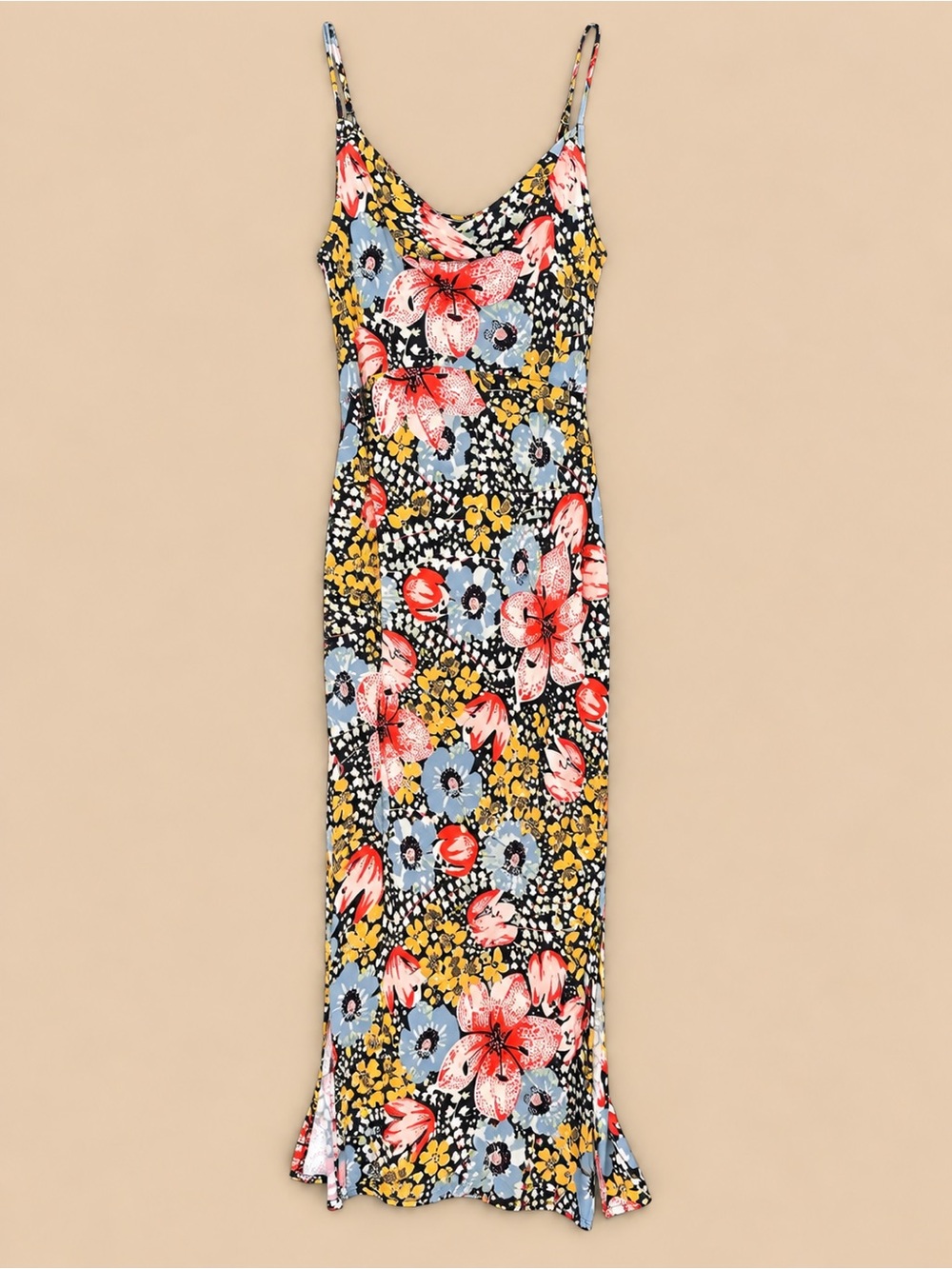 Anthropologie Elyse Floral Midi Dress Size S